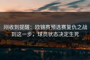 刚收到提醒：欧锦赛预选赛复仇之战到这一步，球员状态决定生死